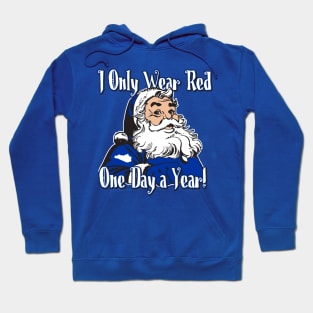 Big Blue Santa Hoodie